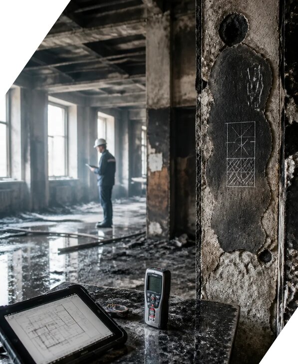 Обследование зданий после пожара в Мегионе от 15638 р. | ЭкспертизаРоссия